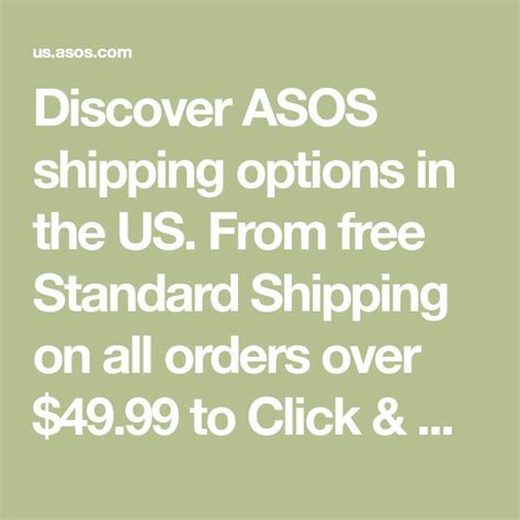 asos click and collect shipping.